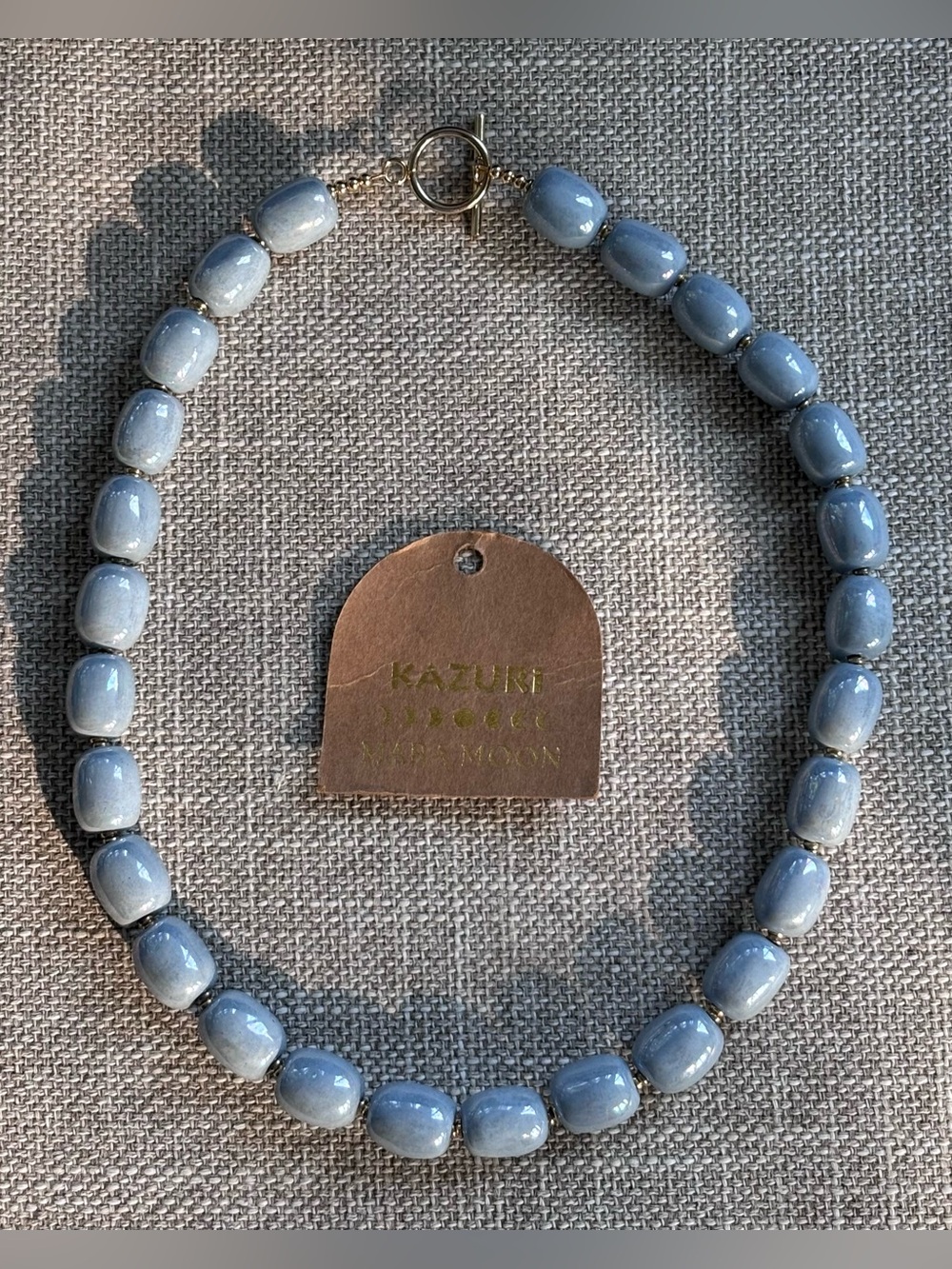 Kazuri Blue Ceramic Necklace